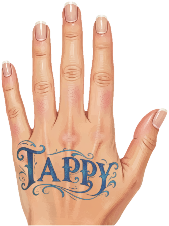 Tappy tattooed hand logo